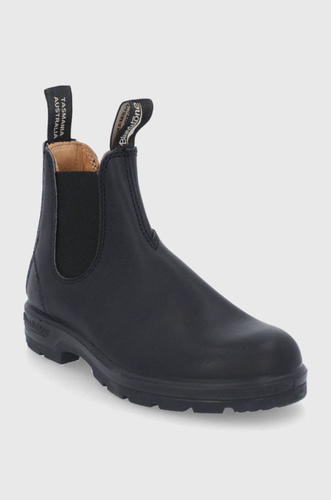 Шкіряні черевики Blundstone 558 колір чорний на плоскому ходу фото 2