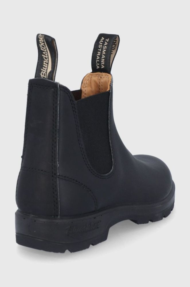 Шкіряні черевики Blundstone 558 колір чорний на плоскому ходу фото 3