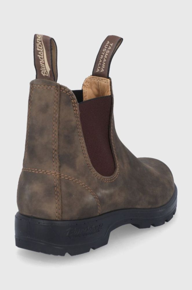 Шкіряні черевики Blundstone 585 жіночі колір коричневий на плоскому ходу фото 3