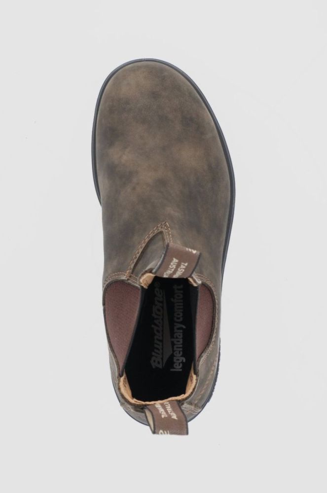 Шкіряні черевики Blundstone 585 жіночі колір коричневий на плоскому ходу фото 4