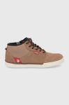Замшеві кросівки Etnies Jefferson колір коричневий на плоскому ходу Замшеві кросівки Etnies Jefferson колір коричневий на плоскому ходу