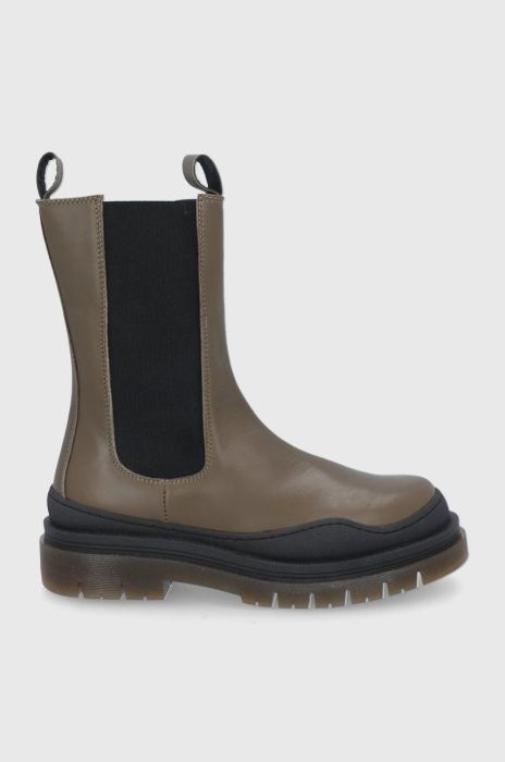 Liviana Conti - Шкіряні черевики колір зелений Liviana Conti - Шкіряні черевики колір зелений