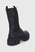 Шкіряні черевики Wojas жіночі колір чорний на платформі (1809426)