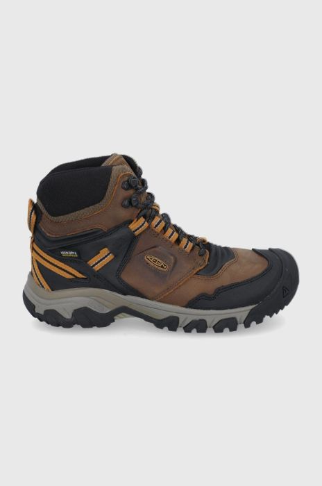 Черевики Keen Ridge Flex чоловічі колір коричневий злегка утеплена 1025666-BISON.GOLD Черевики Keen Ridge Flex чоловічі колір коричневий злегка утеплена 1025666-BISON.GOLD