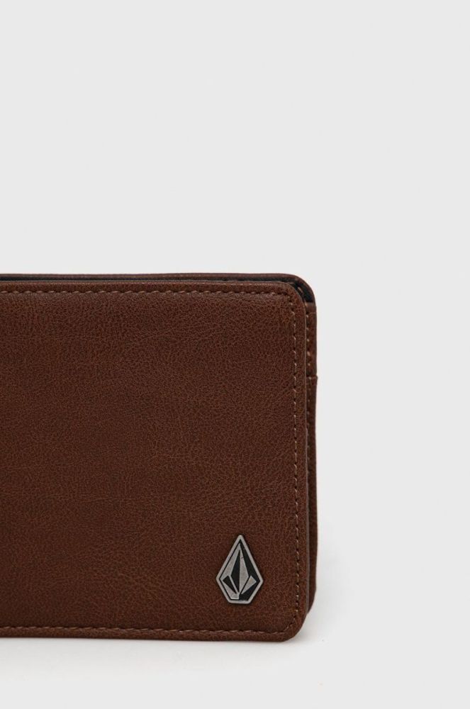 Гаманець Volcom чоловічий колір коричневий фото 3