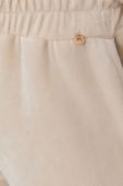 Штани Nissa жіночі колір кремовий гладкі