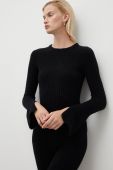 Вовняний светр Herskind жіночий колір чорний легкий (2674916)
