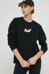 кофта HUF жіноча колір чорний з принтом кофта HUF жіноча колір чорний з принтом