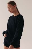 Кофта MUUV. Crop Top Subtle Cotton жіноча колір чорний однотонна