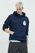 Кофта HUF чоловіча колір синій з капюшоном з принтом (2852045)