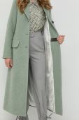 Вовняне пальто Beatrice B колір зелений перехідний