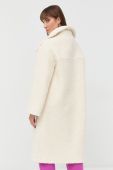 Пальто з домішкою вовни Liviana Conti колір бежевий перехідний oversize