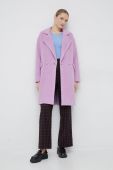 Пальто XT Studio жіночий колір рожевий перехідний