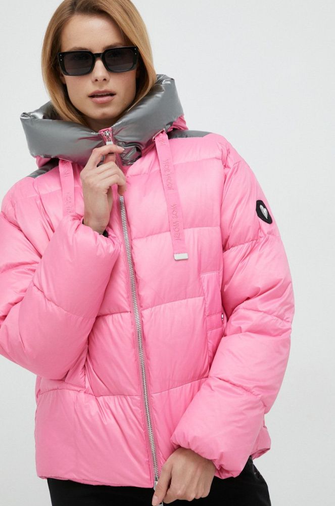 Пухова куртка Mos Mosh жіноча колір рожевий зимова