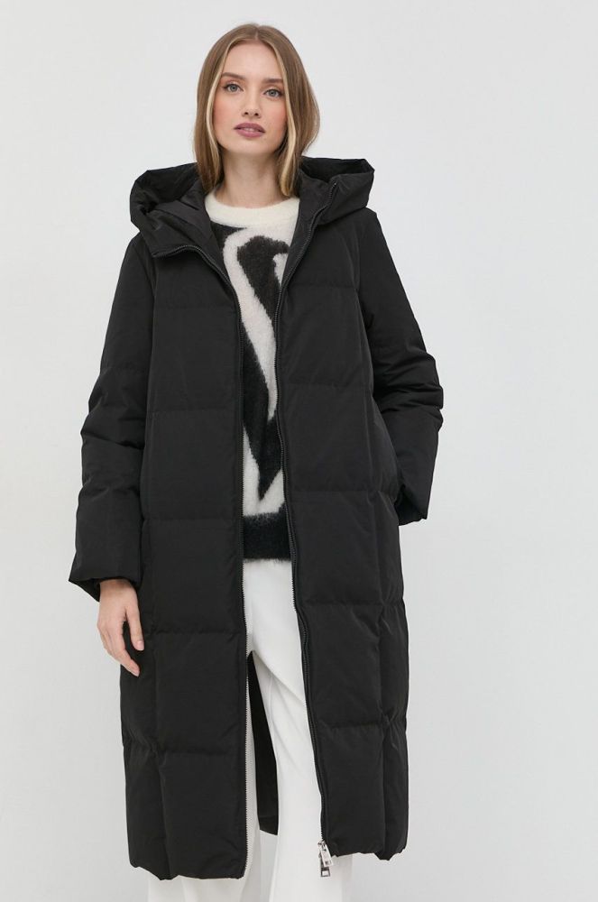 Пухова куртка Liviana Conti жіноча колір чорний перехідна