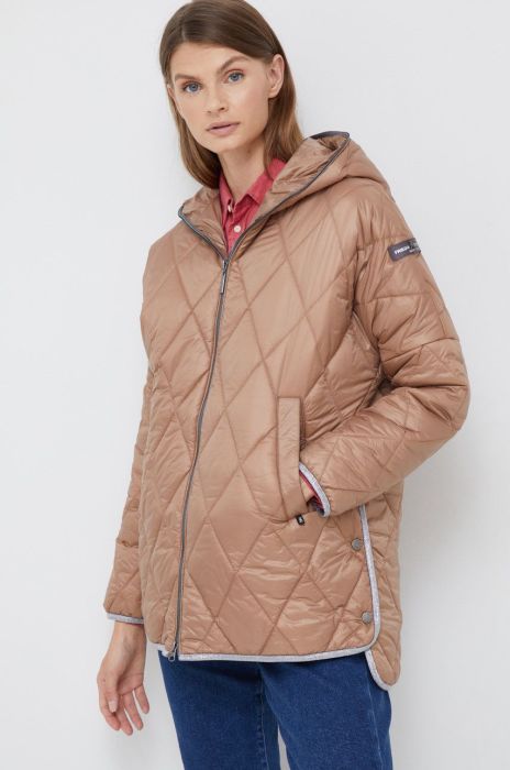 Куртка Frieda & Freddies жіноча колір бежевий перехідна oversize