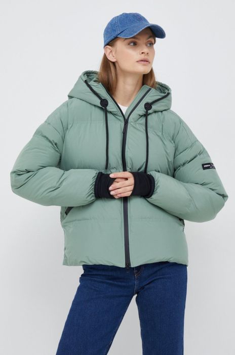 Куртка Frieda & Freddies жіноча колір зелений зимова oversize