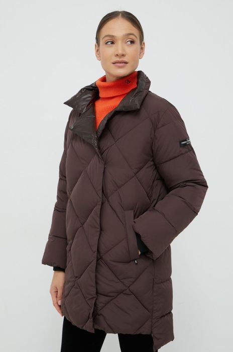Куртка Frieda & Freddies жіноча колір коричневий перехідна (2741345)