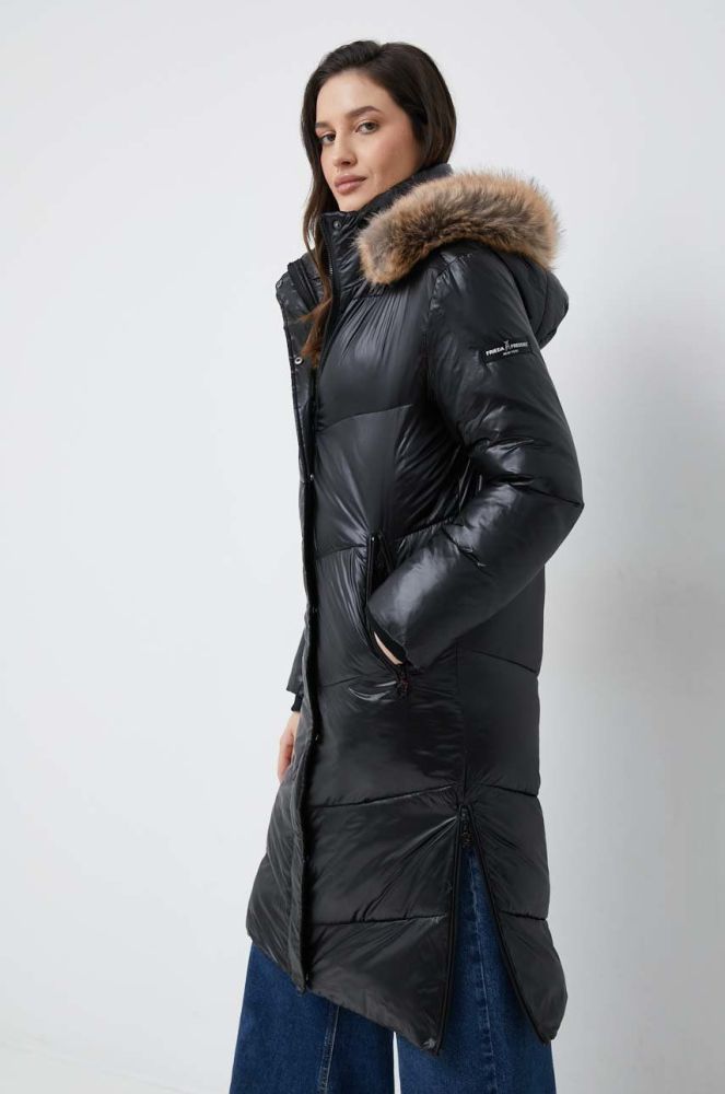 Куртка Frieda & Freddies жіноча колір чорний перехідна (2822511)