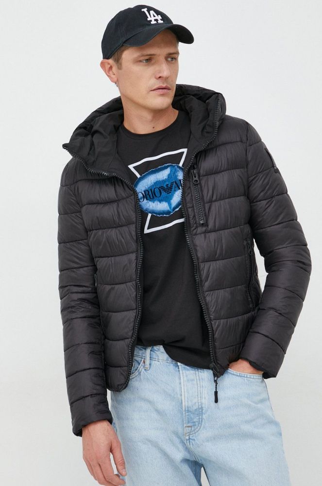 Двостороння куртка Bomboogie чоловіча колір чорний зимова