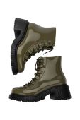 Черевики Melissa Melissa Cosmo Boot Ad жіночі колір зелений каблук блок