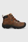 Черевики Keen Pyrenees жіночі колір коричневий утеплене Черевики Keen Pyrenees жіночі колір коричневий утеплене