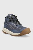 Черевики Keen Nxis Evo Mid Waterproof жіночі колір блакитний Черевики Keen Nxis Evo Mid Waterproof жіночі колір блакитний