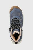 Черевики Keen Nxis Evo Mid Waterproof жіночі колір блакитний Черевики Keen Nxis Evo Mid Waterproof жіночі колір блакитний