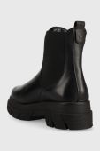 Шкіряні черевики Wojas жіночі колір чорний на платформі (2846391)
