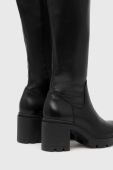 Чоботи Wojas жіночі колір чорний каблук блок
