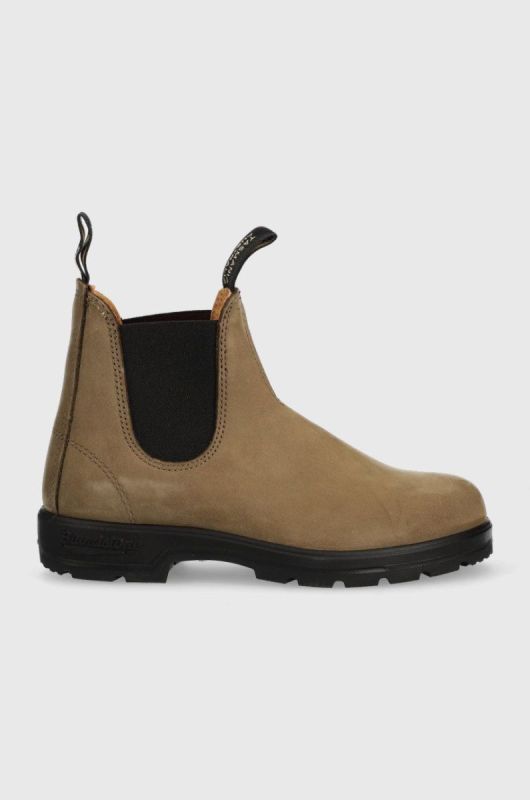 Замшеві черевики Blundstone 1941 жіночі колір коричневий на плоскому ходу