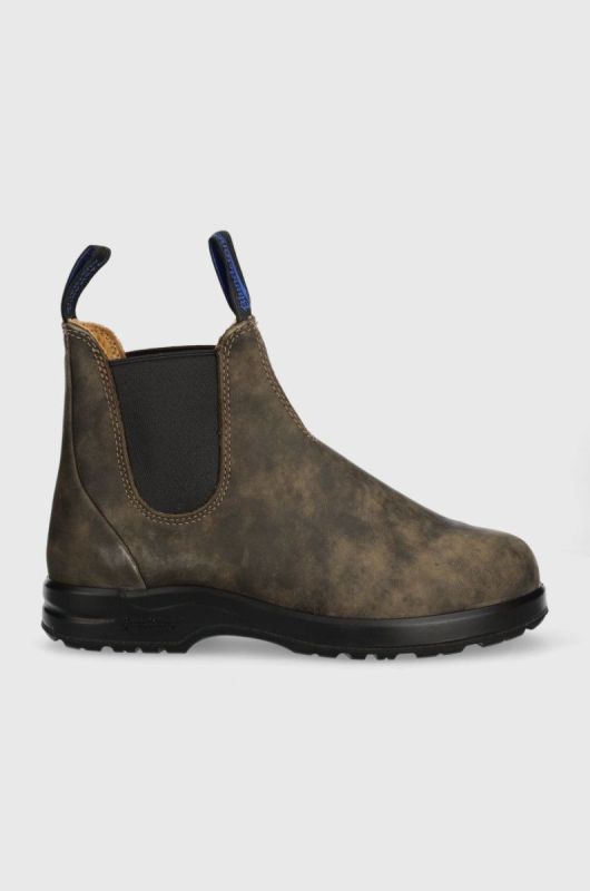 Шкіряні черевики Blundstone 2242 жіночі колір коричневий на плоскому ходу злегка утеплена