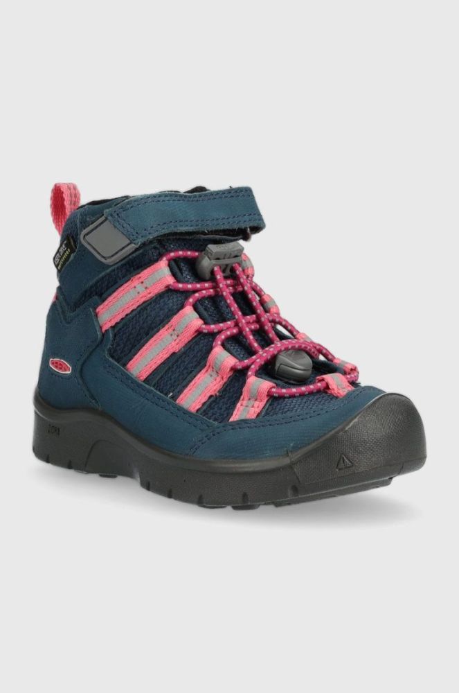 Дитячі черевики Keen Hikeport 2 Sport Mid Wp колір блакитний фото 2