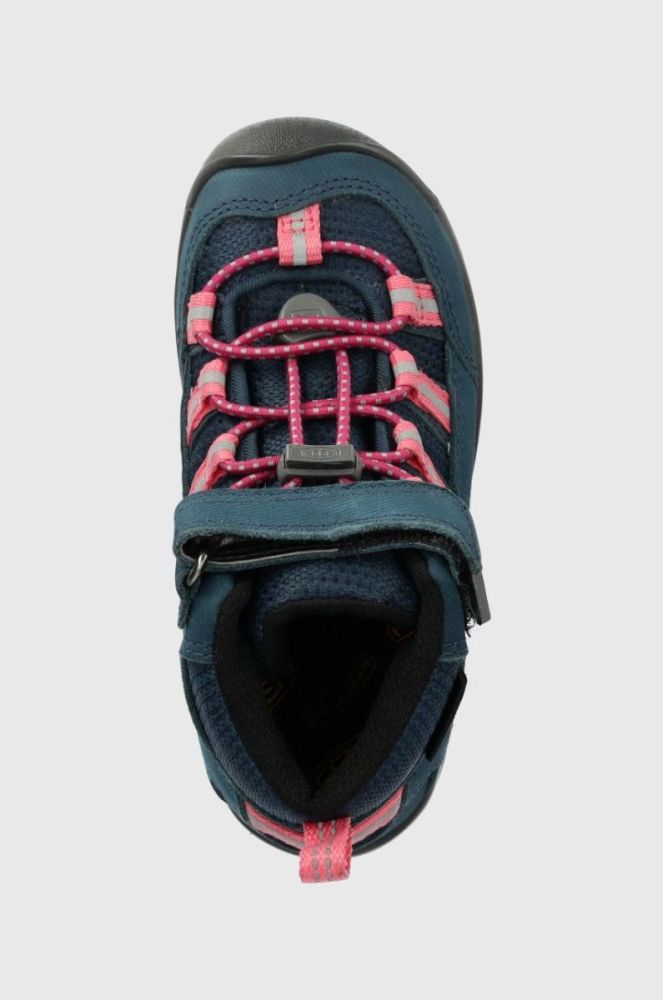 Дитячі черевики Keen Hikeport 2 Sport Mid Wp колір блакитний фото 4