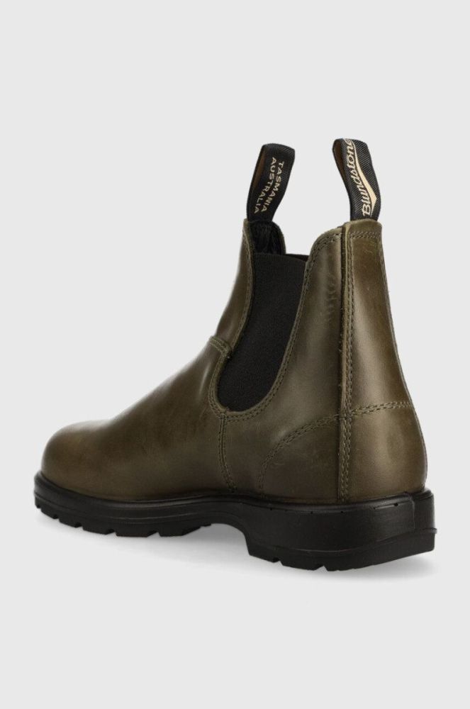 Шкіряні черевики Blundstone 2052 чоловічі колір зелений фото 3