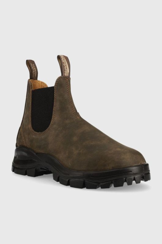 Замшеві черевики Blundstone 2239 чоловічі колір коричневий фото 2