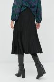 Спідниця Nissa колір чорний midi пряма