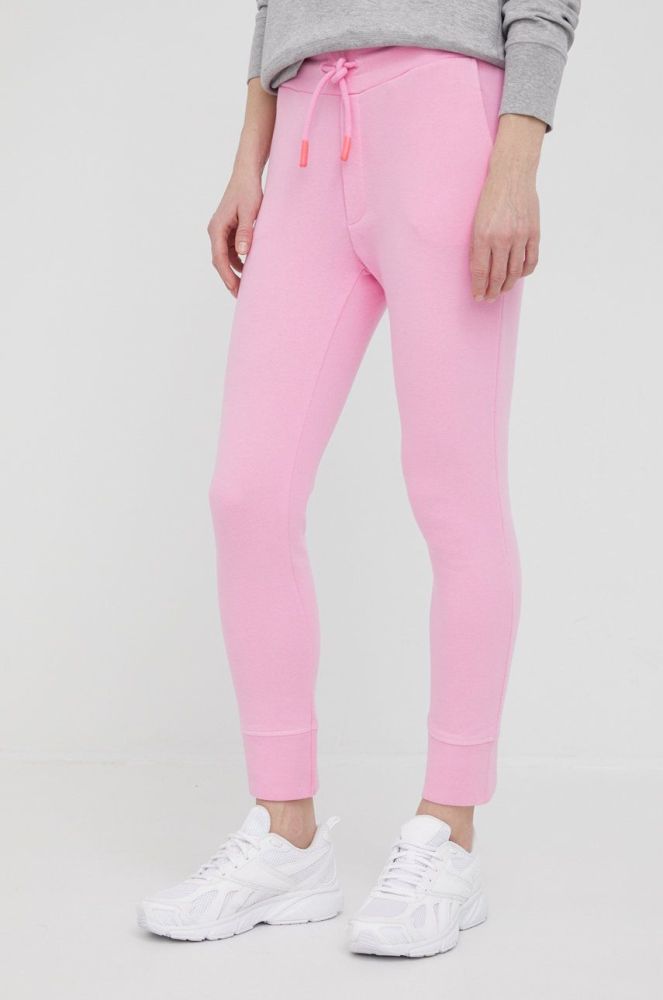 Спортивні штани Frieda & Freddies жіночі колір рожевий однотонні