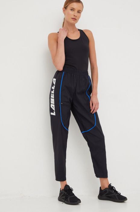 Штани для тренувань LaBellaMafia Movement жіночі колір чорний з принтом