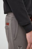 Спортивні штани Blauer чоловічі колір сірий з аплікацією