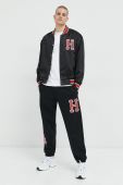 Спортивні штани HUF чоловічі колір чорний з принтом (2842213)