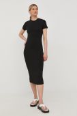 Сукня Herskind колір чорний midi пряма (2440961)