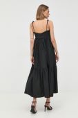 Сукня Notes du Nord колір чорний midi розкльошена (2475615)