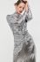 Сукня Notes du Nord Ezra колір срібний midi облягаюча