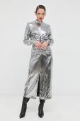 Сукня Notes du Nord Ezra колір срібний midi облягаюча