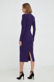 Сукня Nissa колір фіолетовий mini облягаюча
