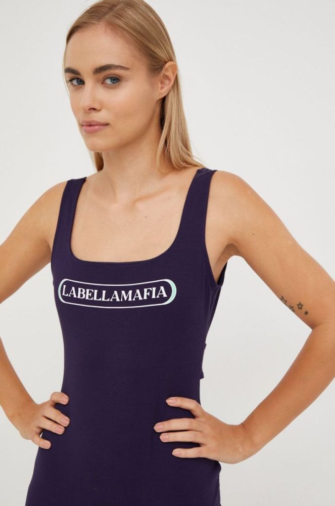Сукня LaBellaMafia колір фіолетовий mini облягаюча фото 4