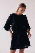 Бавовняна сукня MUUV. Aje колір чорний mini пряма