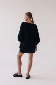 Бавовняна сукня MUUV. Aje колір чорний mini пряма