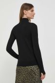 Вовняний светр Mos Mosh жіночий колір чорний легкий гольф